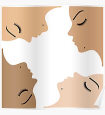 unity amongst beautiful women of different ethnicity Poster