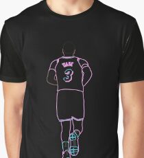 Dwyane Wade Miami Vice Neon Grafik T-Shirt