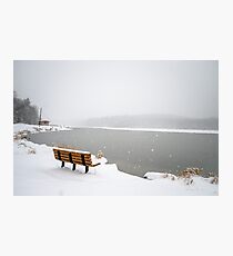 Looking Over the Frozen Lake Photographic Print