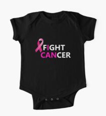 I Can Fight Cancer Breast Cancer Hope Motivational Love T-Shirt One Piece - Short Sleeve
