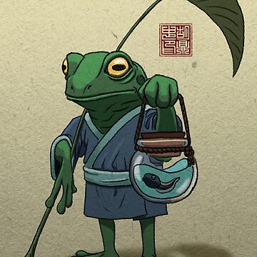 Artwork thumbnail, A Frog and His Son by DingHuArt