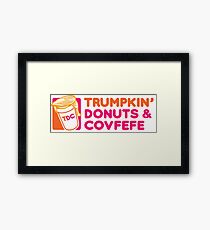 Trumpkin' Donuts & Covfefe Framed Print