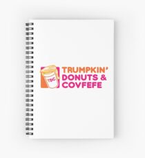 Trumpkin' Donuts & Covfefe Spiral Notebook