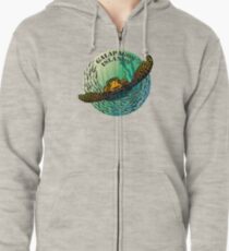 Sea turtle and fish Galapagos Islands Zipped Hoodie