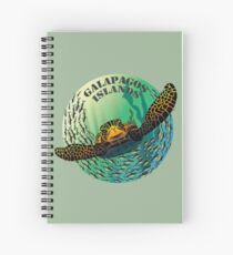 Sea turtle and fish Galapagos Islands Spiral Notebook