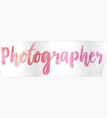 Photographer Poster