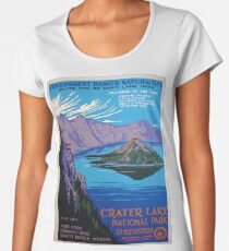 Vintage Crater Lake Oregon Travel Women's Premium T-Shirt