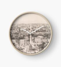 Vintage Bildkarte von Savannah Georgia (1856) Uhr