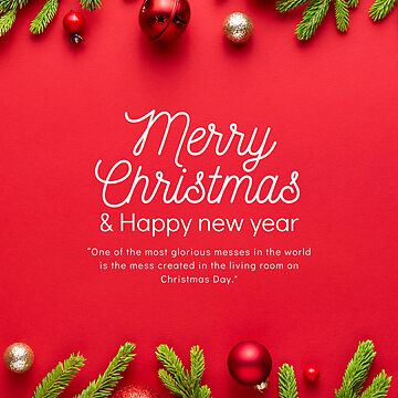 Ho Ho Ho Merry Christmas And Happy New Year Greeting Card