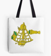 Wildborn Hand-Drawn Sextant Design Tote Bag