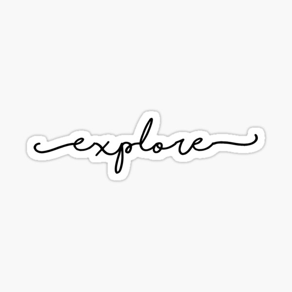 explore sticker Sticker