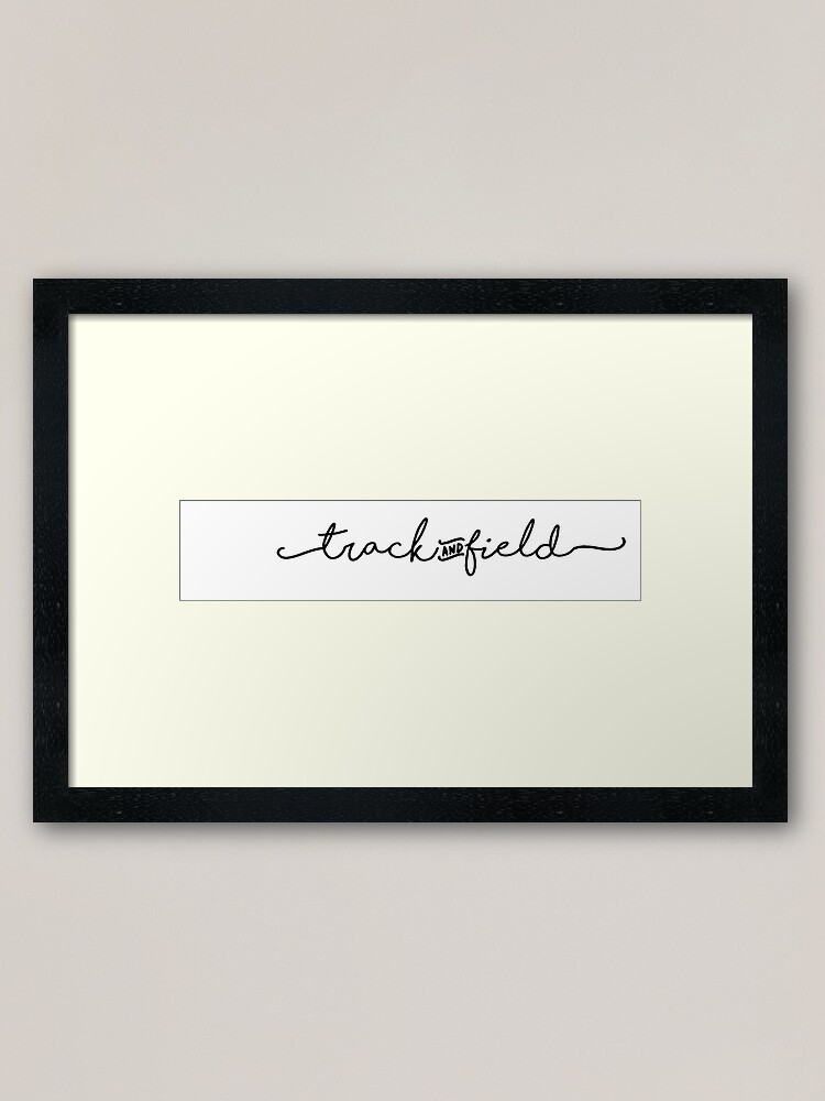 Alternate view of track and field sticker Framed Art Print