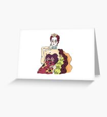 Lady Greeting Card