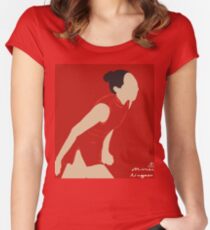Mirai Tailliertes Rundhals-Shirt