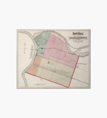 Vintage Map of Sacramento CA (1873) Art Board
