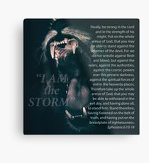 "I Am The Storm" Lion - Ephesians 6:10-18 Metal Print