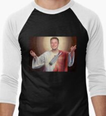 Elon Musk Our Lord and Savior Men's Baseball ¾ T-Shirt