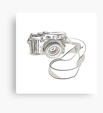 35mm SLR Film Camera Drawing Canvas Print