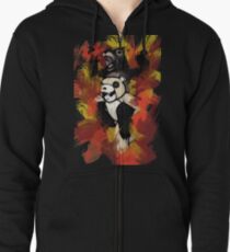 Folie á Aquarell (schwarz) Kapuzenjacke