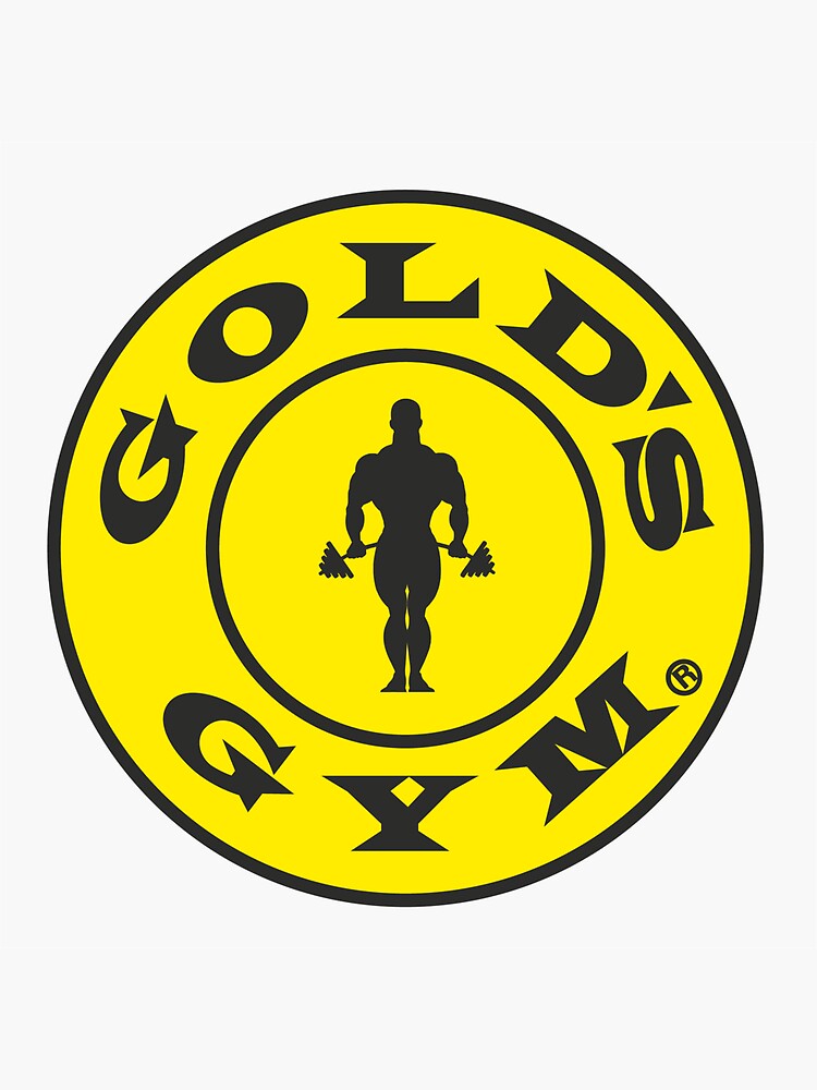 "Gold's gym" Sticker by LucasVII Redbubble