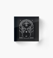 Lord of the Rings - Gates of Moria Ithilden Door Acrylic Block