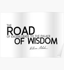 road of wisdom - william blake Poster