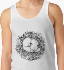 Fox Sleeping in Flowers Tank Top