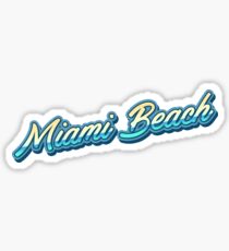 Miami Beach Typography Sticker