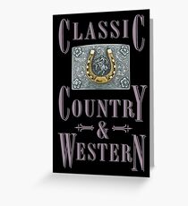 Classic Country & Western (Golden Horseshoe) Greeting Card