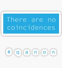 There Are No Coincidences - Q Sticker