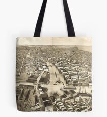 Vintage Pictorial Map of Milwaukee WI (1879) Tote Bag