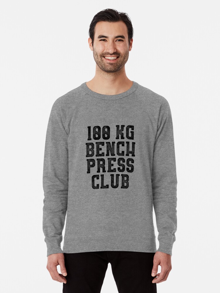 100kg Bench Press Club T Shirt Stickers Gym Crossfit Fitness