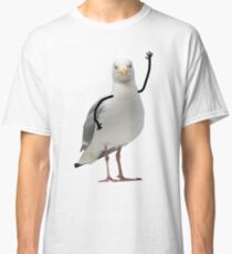 Cute Waving Seagull Buddy Classic T-Shirt