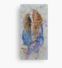 Mathilde in blauw Canvas Print