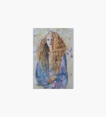 Mathilde in blauw Art Board