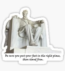 Lincoln - Stand Firm Sticker