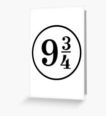 Platform Nine Three Quarters 9 3 4 Greeting Card