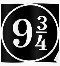 platform 9 3 4 nerd Poster