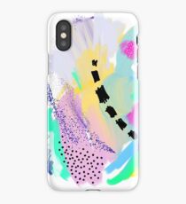 Abstract Painting in Pastel Colors iPhone Case