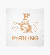 Fishing Humor, Fishing Humour, Fisher, Fisherman, Catching Fish, Bait, Lure, Salmon, Pike, Trout Scarf