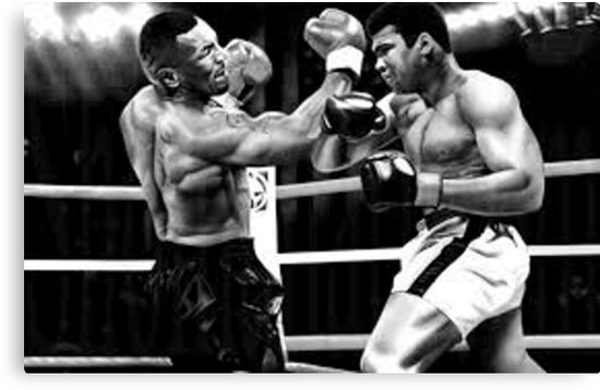 "MIKE TYSON VS Mohamed Ali" Canvas Prints by ladiff10 ...