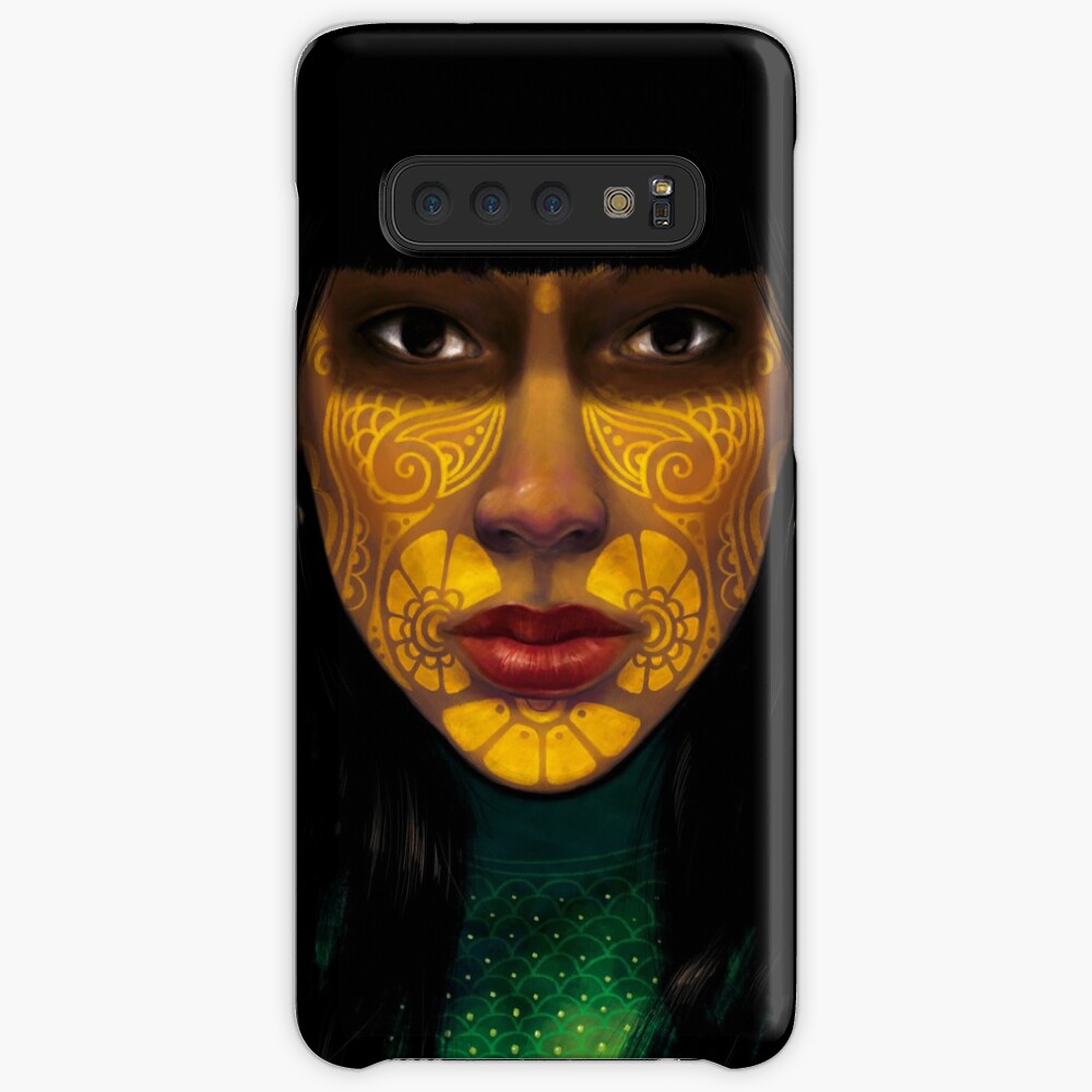 ornate woman Hülle & Klebefolie für Samsung Galaxy