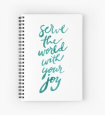 serve the world Spiral Notebook