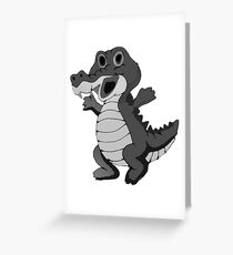 Kroko 5 Grußkarte