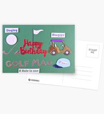 Golf Mad Happy Birthday Postcards
