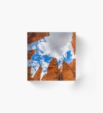 Hoodoos from bottom Acrylic Block