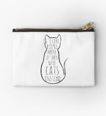 I'd like people more if they were cats instead Studio Pouch