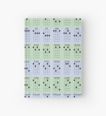 UKULELE CHORD CHART (OPEN POSITION) Hardcover Journal