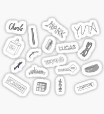 NCT Emphathy NCT 2018 yearbook art all members Sticker
