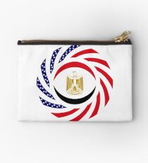 Egyptian American Multinational Patriot Flag Series Zipper Pouch